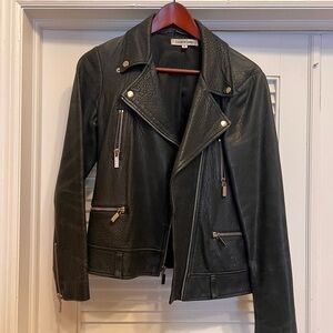 Elizabeth & James Black Leather Biker Jacket
